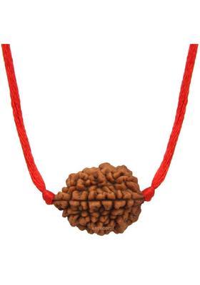 Astrodidi 2 Mukhi Rudraksha Two Face Pendant With Lab Report Original Wood Pendant