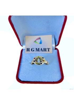 Trishakti Rudraksha 7 Stone With Para Yantra Brass Gold Plated Ring