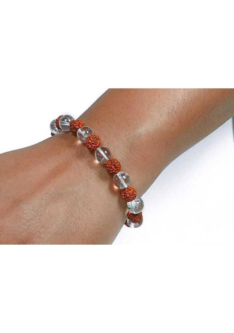 Wood, Crystal Bracelet - Indya