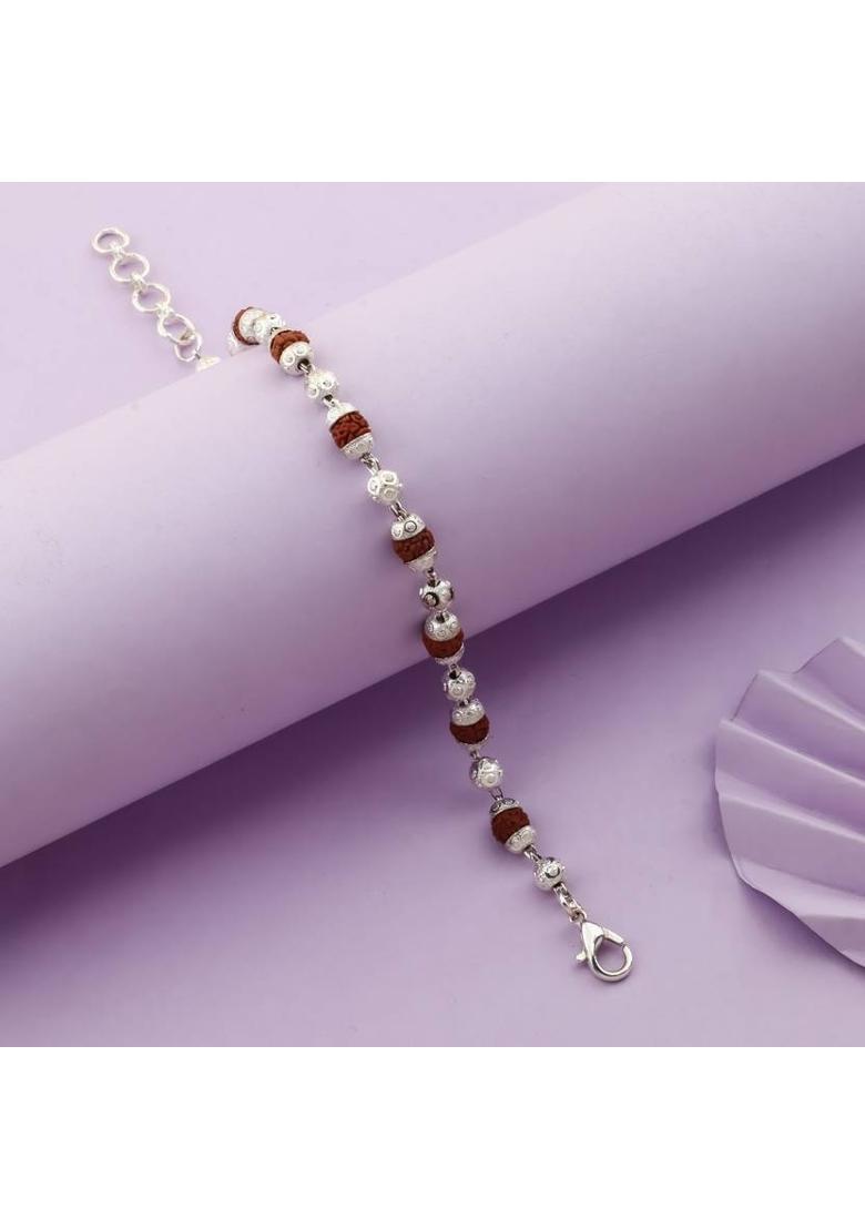 Brass Rhodium Bracelet - Indya