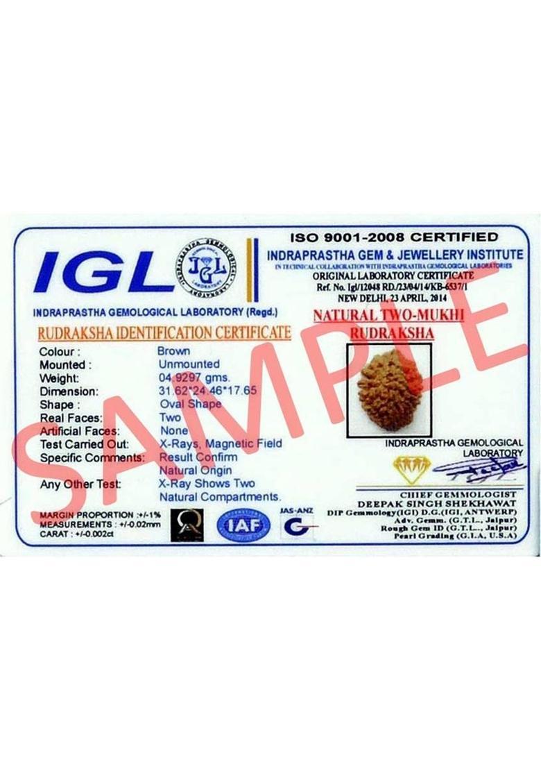 Gems Jewels Online Rudraksha Beads Wood Pendant - Indya