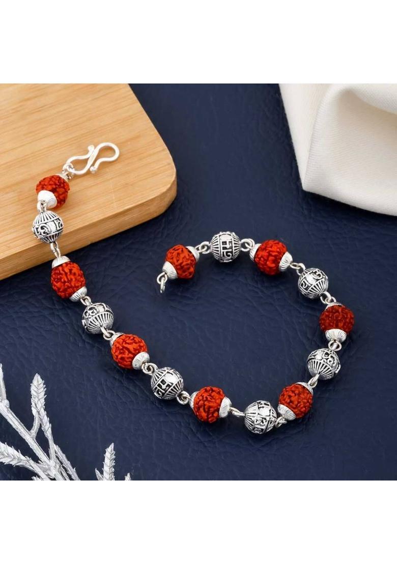 Brass Rhodium Bracelet - Indya