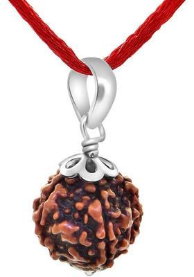 Rudra gems Jewellery Original 5 Mukhi Nepali Rudraksha Five Face Rudraksh Brass, Wood Pendant