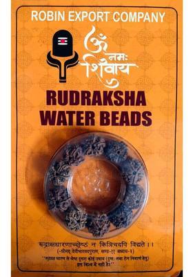 Robin Export Company Premium Quality Five Face Nepali Water Rudraksha 10 Beads Lab Tested Beads Wood