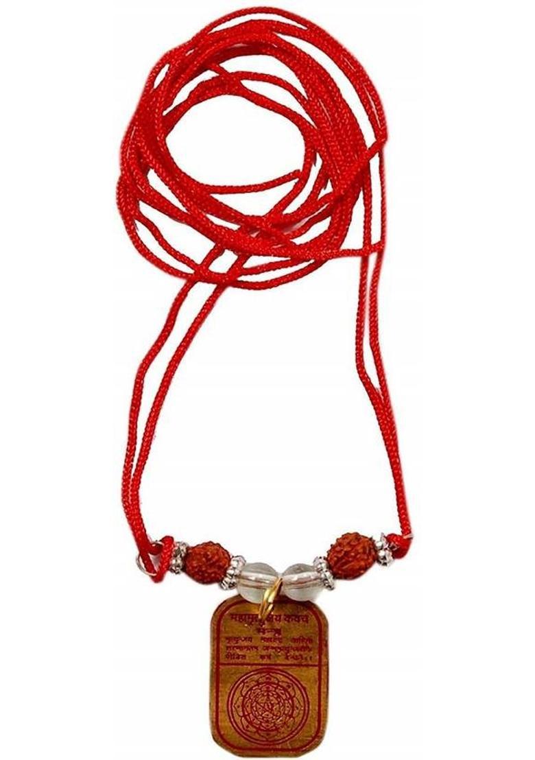 Divine rudras 6 Mukhi Rudraksha With Pendant Lab Certified Wood Pendant - Indya