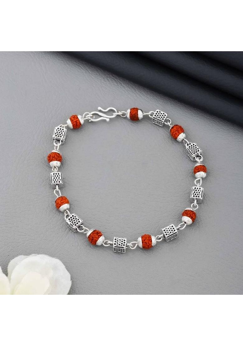 Brass Rhodium Bracelet - Indya