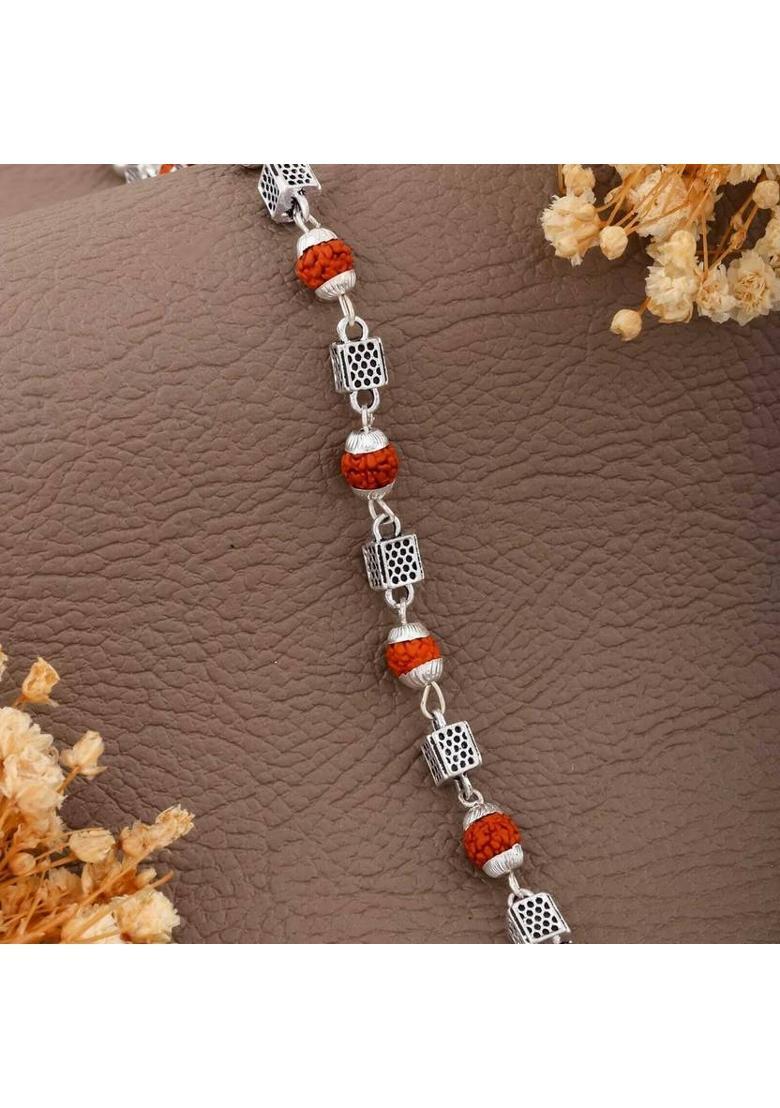 Brass Rhodium Bracelet - Indya