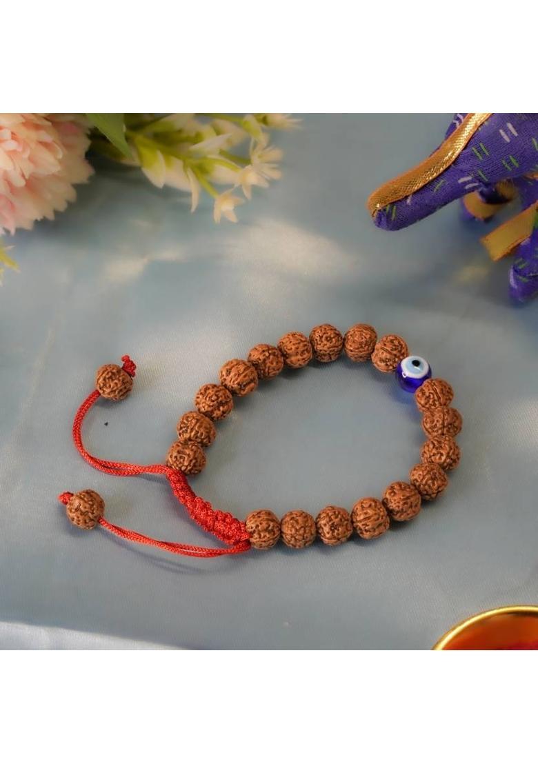 Rudraksha, Evil Eye Bracelet - Indya
