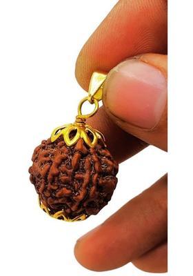 Rudra gems Jewellery Gold-plated Beads Brass, Wood Locket Set