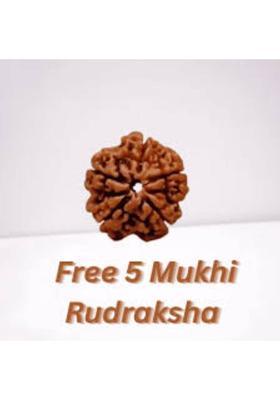 uniworldwide 5 Mukhi Rudraksha With Lab Certified, Wood Pendant Wood Pendant