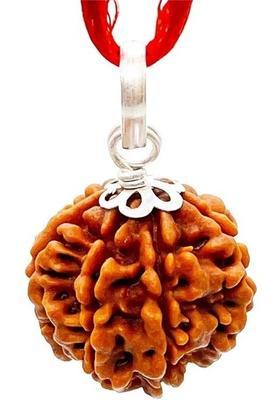 Divine rudras Pure 7 Mukhi Nepali Rudraksha Original seven faced rudraksha with beautness Wood Pendant
