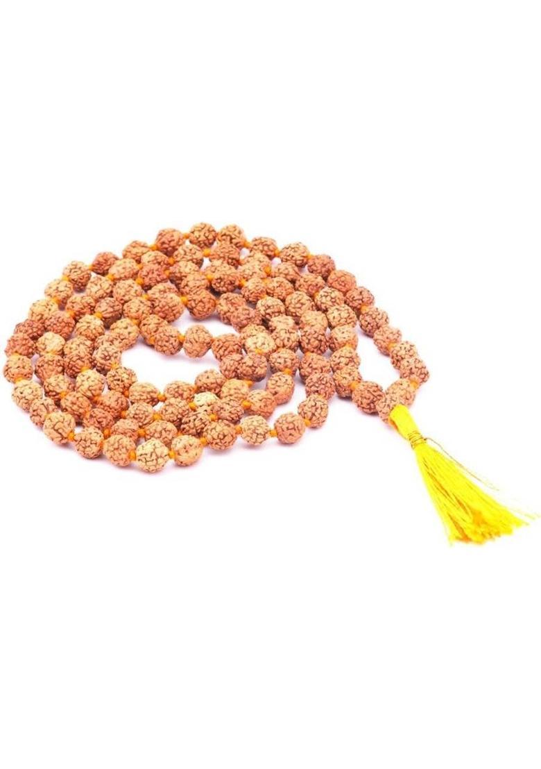 COMBO01 TULSI + RUDRAKSHA MALA+GAUMUKHI Wood Necklace - Indya
