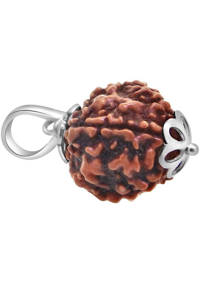 JagatguruShop ORIGINAL(NEPALI) 5 MUKHI RUDRAKSHA Wood Pendant - Indya