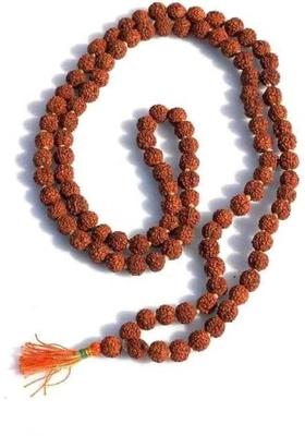 Rudraksha Mala Jaap Mala 108 Beads Brass Plated Brass Chain