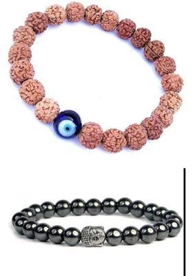 Stone, Rudraksha Bracelet&nbsp;&nbsp;(Pack of 2)