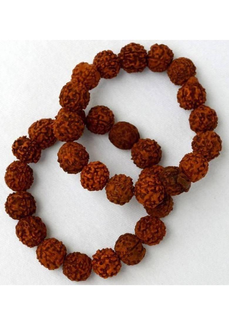 Rudraksha Bracelet Set&nbsp;&nbsp;(Pack of 2) - Indya