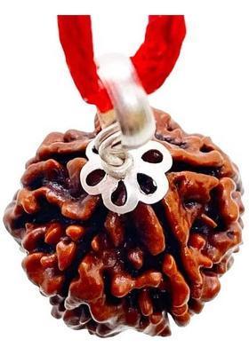JagatguruShop 5 Mukhi Rudraksha Five Face Rudraksha Original Nepali Bead Wood Pendant