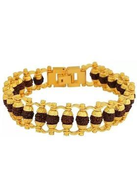 Rudraksha Gold-plated Charm Bracelet