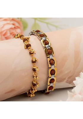 Rudraksha Gold-plated Bracelet&nbsp;&nbsp;(Pack of 2)