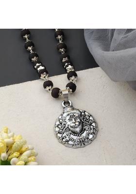 Hanuman Karungali Mala Silver Plated Brass Chain Set