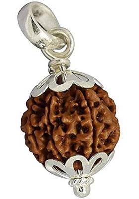 Beautum 4 Mukhi Rudraksha Original Nepali Genuine Four Face Rudraksha Wood Pendant Wood Pendant