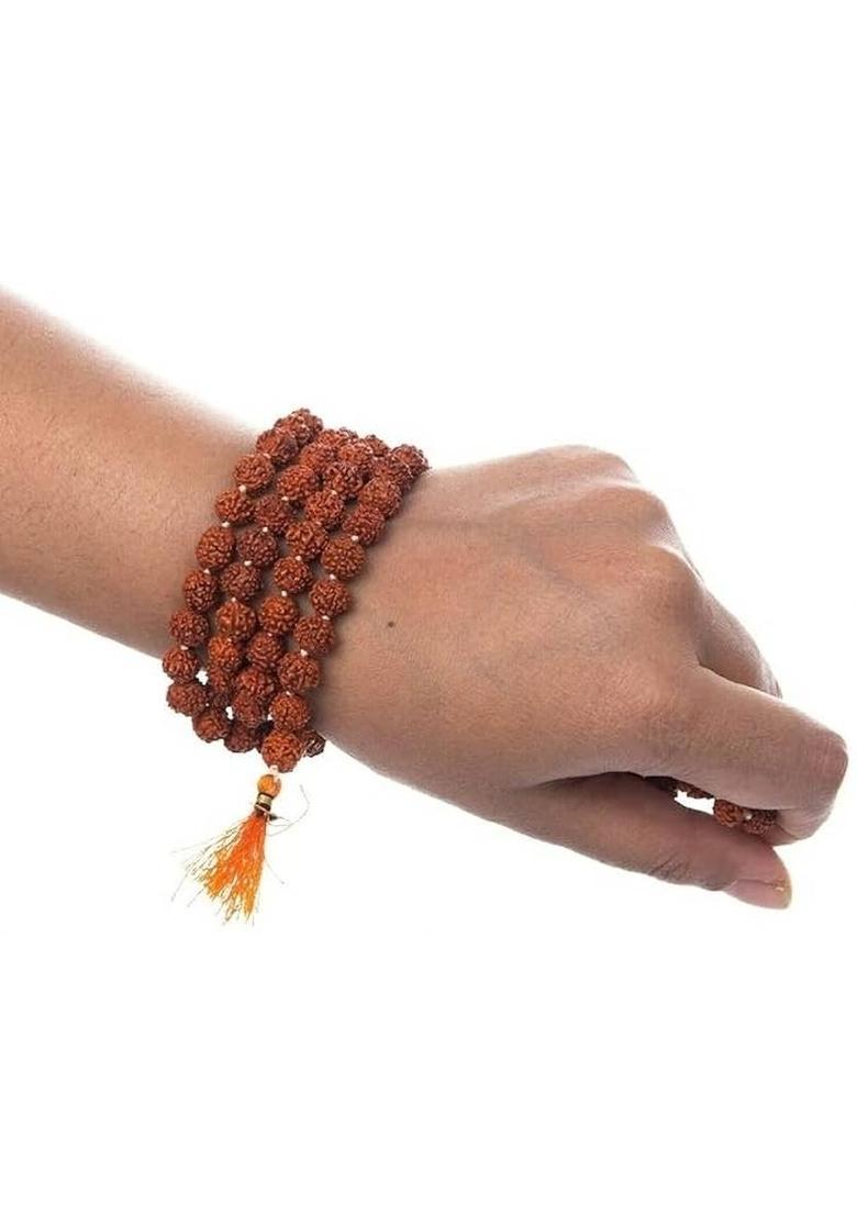 Rudraksha Mala |108 Beads for Meditation &Spiritual | Rudraksha for Men & Women Rudraksha Chain - Indya