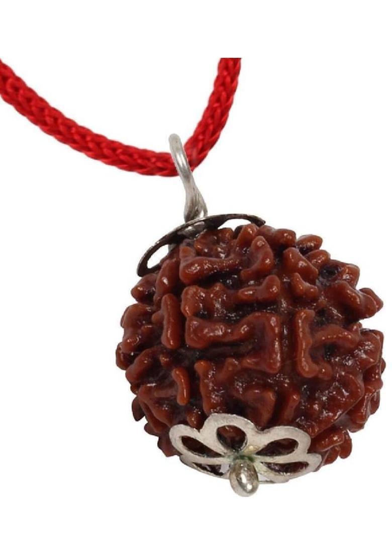 JangraBro ORIGINAL(NEPALI) 7 MUKHI RUDRAKSHA Wood Pendant - Indya