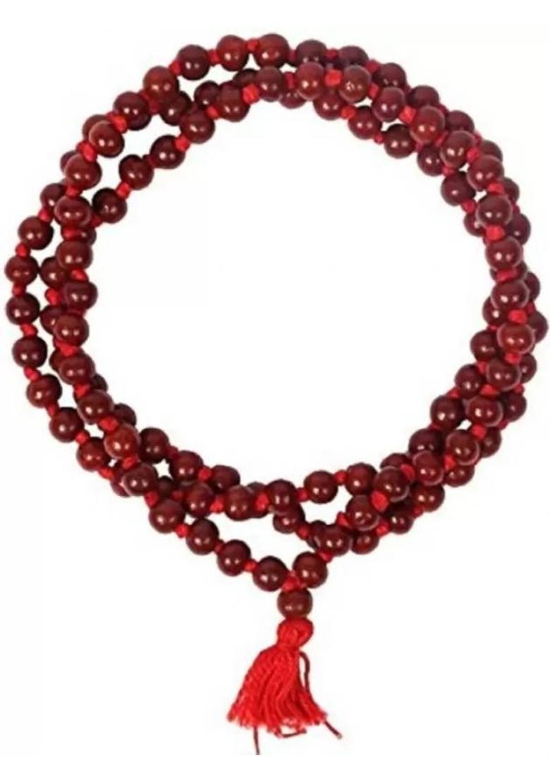 Fashion Original Chandan Mala 108 Beads for Jaap & Wearing Beads Wood Chain - Indya
