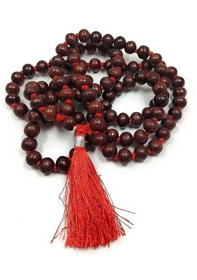 Fashion Original Chandan Mala 108 Beads for Jaap & Wearing Beads Wood Chain - Indya