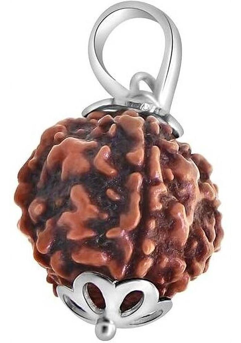 Kuttumb Gems & Jewels Original 5 Mukhi Nepali Rudraksha Five Face Rudraksh Wood Pendant - Indya