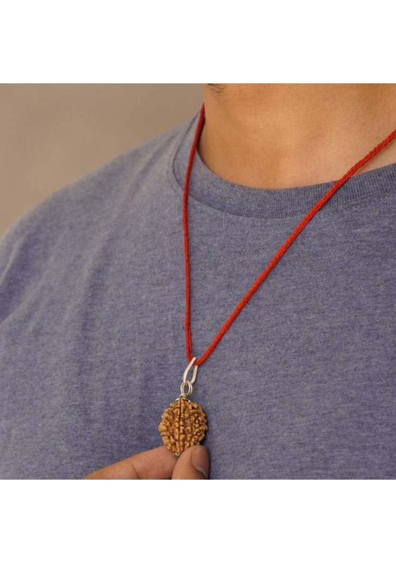 2 Mukhi Nepali Rudraksha - Do Mukhi Fabric Necklace - Indya