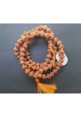 7 Mukhi Mala/Neckless 108 Beads Original Jaap Mala Beads Rudraksha Wood Chain