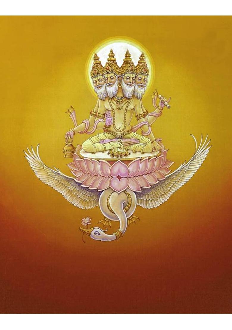 HARIDWARR 4 Mukhi Rudraksha, 4 face Rudraksha Kawach Four Rudraksh Locket Pendant Wood Locket - Indya