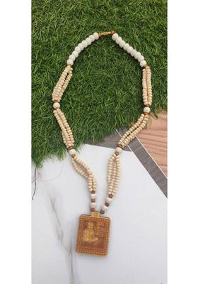 Tulsi Mala Original Natural Wood Bageshwar dham hanuman ji Tulsi Kanthi Mala Beads Wood Chain Set