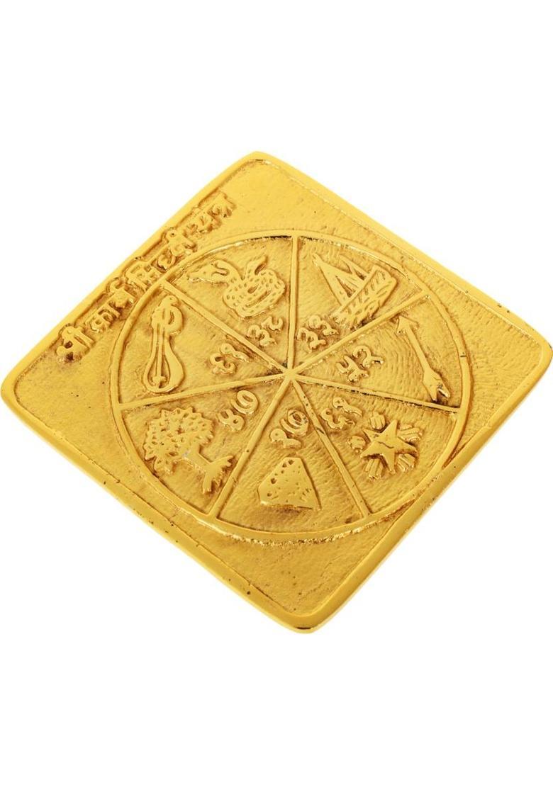 Kesar Zems Brass Yantra&nbsp;&nbsp;(Pack of 1) - Indya