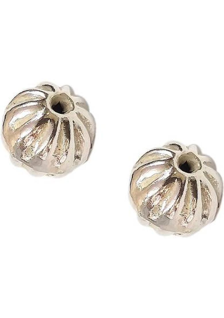 Sahiba Gems Silver / Chandi Sahu ke Moti Sahu Bachde Ahoi Mata Dane Moti 2 pieces for Pendant Locket for Women Silver Yantra&nbsp;&nbsp;(Pack of 1) - Indya