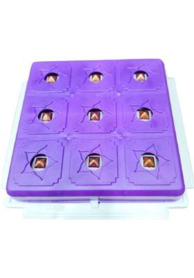 Astro Devam Health 9x9 Violet Pyramid - For Meditation, Energy Balance & Spiritual Growth Plastic Yantra&nbsp;&nbsp;(Pack of 1)