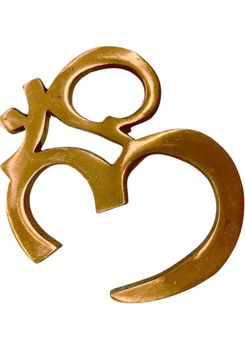 The Spiritual Living Copper Om For Door Entrance | Om Sign Wall Hanging | Home & Office |Size- 3 Inch Copper Yantra&nbsp;&nbsp;(Pack of 1) - Indya