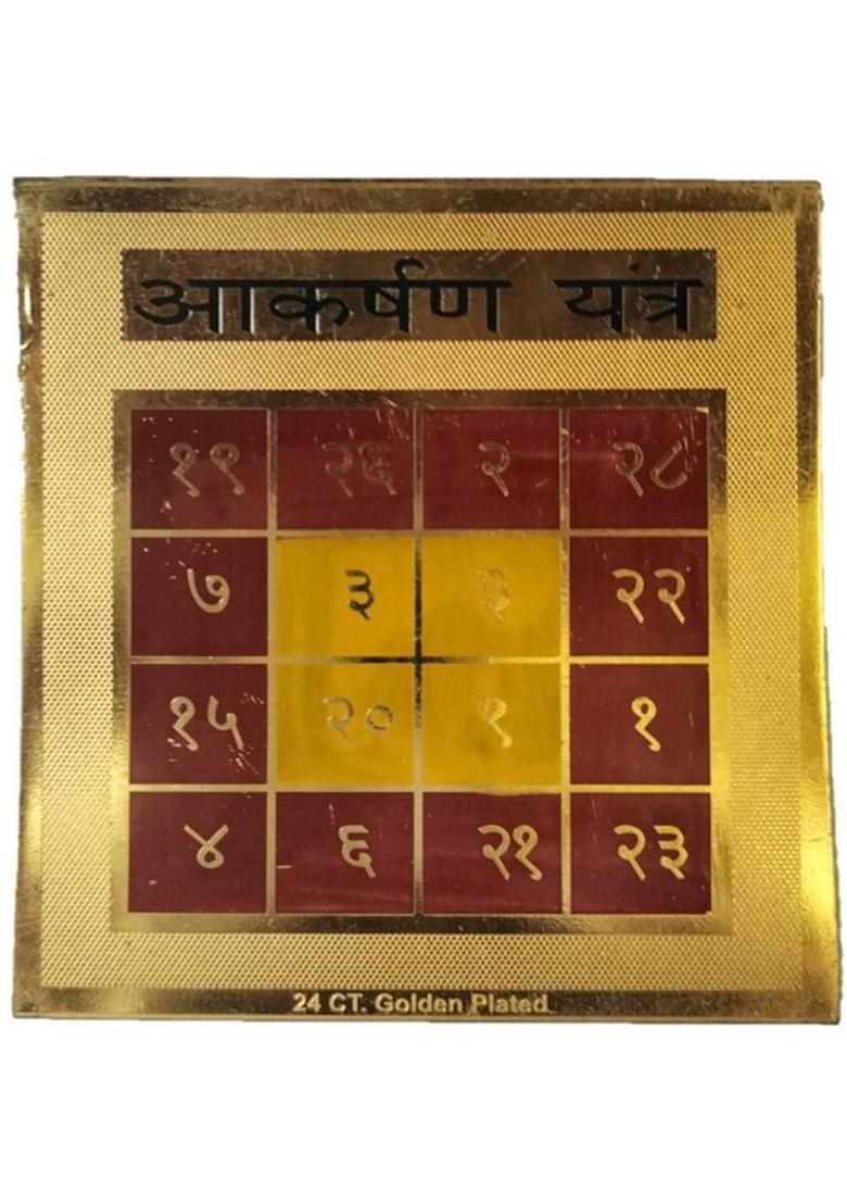 Bhakti Sringar Aakarshan yantra Brass Yantra&nbsp;&nbsp;(Pack of 1) - Indya
