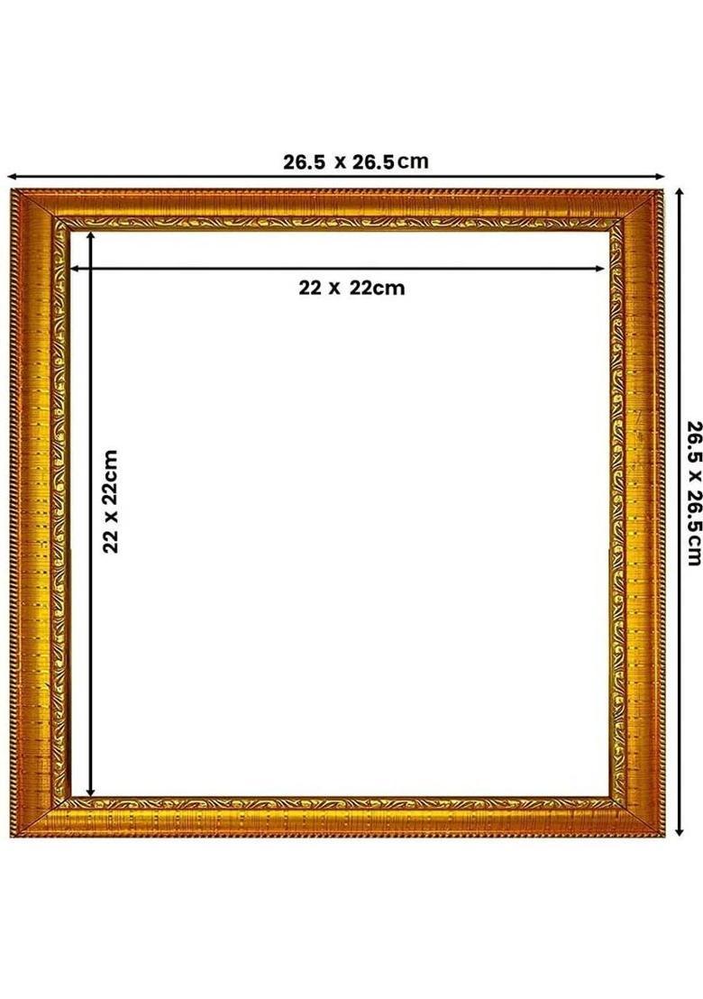 LYFJOY Shree Sampoorna Kuber Laxmi Yantra | 11 x 11 Inch Hindu Amulet | Gold, Plated, Wooden Yantra&nbsp;&nbsp;(Pack of 1) - Indya