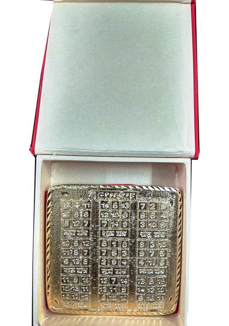 Kesar Zems Energised Navgrah Yantra for Health Plated Yantra - Indya