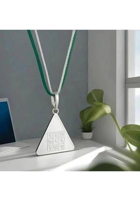 Trishakti Silver Budh Pyra Yantra Pendant Energised Budha Pyra yantra Locket , Silver 7 gm Silver Yantra&nbsp;&nbsp;(Pack of 1)