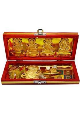 SHRI ASTHA VINAYAK Brass Shri Dhan Laxmi - Kuber bhandari Yantra Brass, Wooden Yantra (Pack of 1) Brass Yantra&nbsp;&nbsp;(Pack of 1)