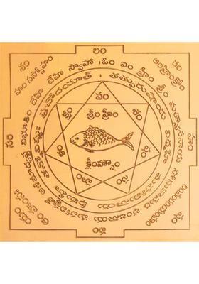 aalayam selveer Matsya Yantra(Vastu Matsya Yantra) | Matsya Yantram Telugu Size 6 Inches Copper Yantra