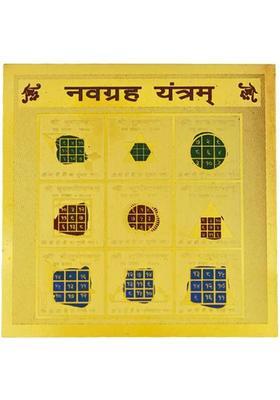 GEMSMANTRA Navgrah Yantra Plated Yantra