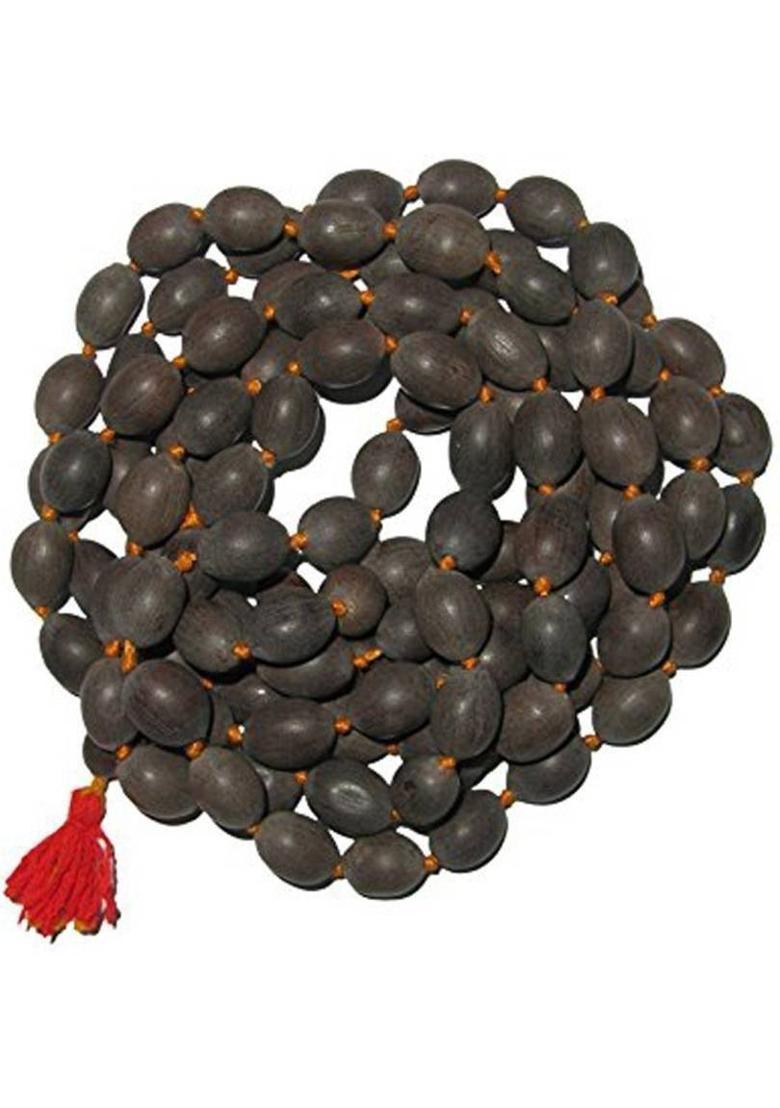 MORMUKUT Natural Kamalgatta Pooja Mala, Lakshmi Pooja Mala (Lotus Seeds), Kamal Gatta Mala for pooja Beads Wood Necklace Stoneware Yantra&nbsp;&nbsp;(Pack of 1) - Indya