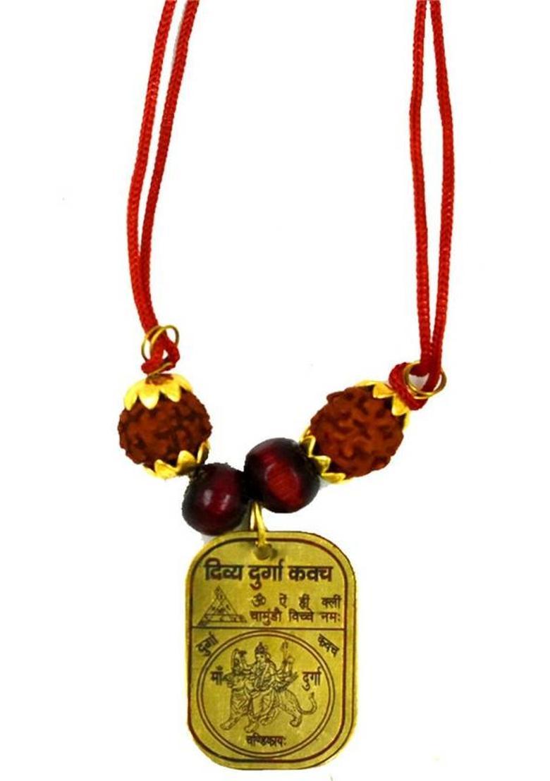 faynci Maa Durga Kavach/ Yantra for For Health, Wealth, Protection, Prosperity and Success Brass Yantra&nbsp;&nbsp;(Pack of 1) - Indya