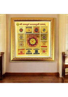 Ridha creation and design Sampurn Baglamukhi Yantr_RSS_HD003 Brass Yantra&nbsp;&nbsp;(Pack of 1)