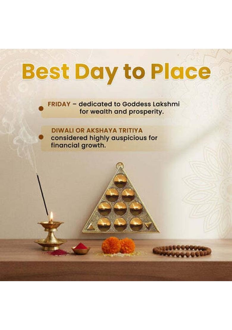 BHAGYA G Vastu Navgrah Yantram Sampoorna Navgraha Triangle Yantra for Vastu Dosh Nivaran Plated Yantra&nbsp;&nbsp;(Pack of 1) - Indya