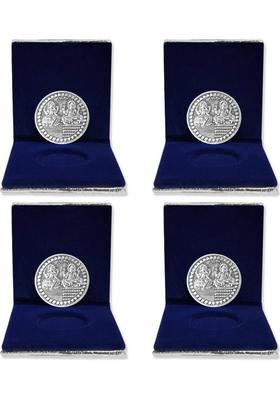 NINE10 German Silver 10 Grams Silver Plated Coin for Diwali Gift Items for Men